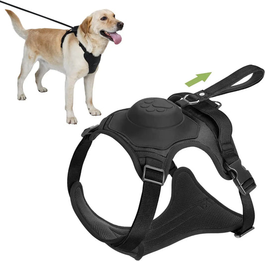 2 in 1 No Pull Dog Harness with Retractable Leash[Automatic Anti Burst Impact Function] Adjustable Breathable Dog Vest