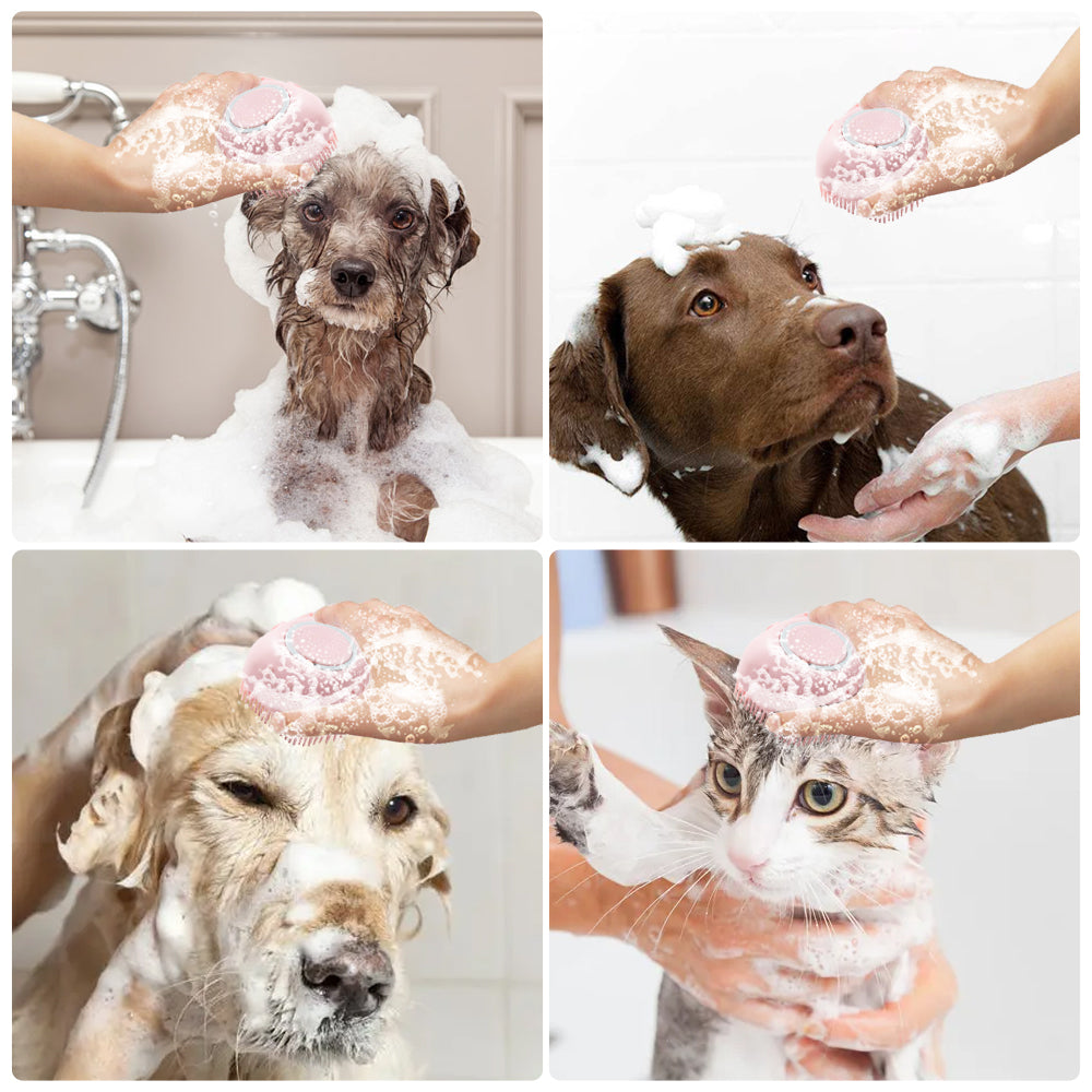 Soft Silicone Dog Bath Brush