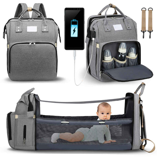 Portable Baby Bed Diaper Bag