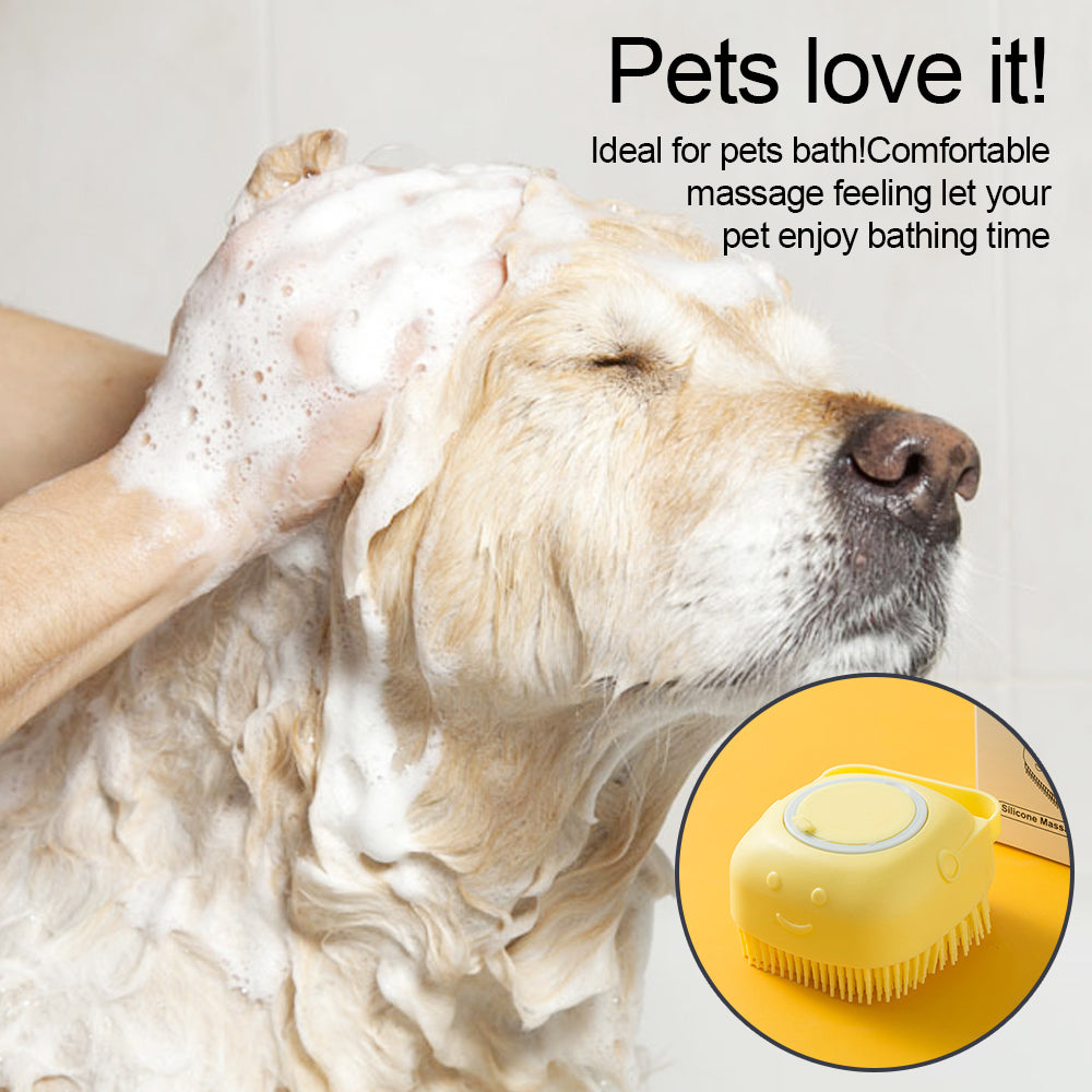 Soft Silicone Dog Bath Brush